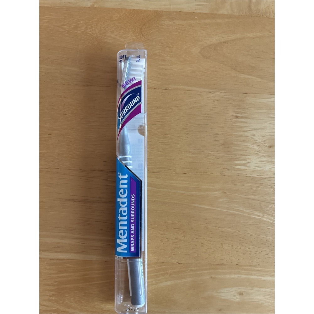 Mentadent 91 Toothbrush Soft Full Head Wraps & Surround Bristles Flexible Base